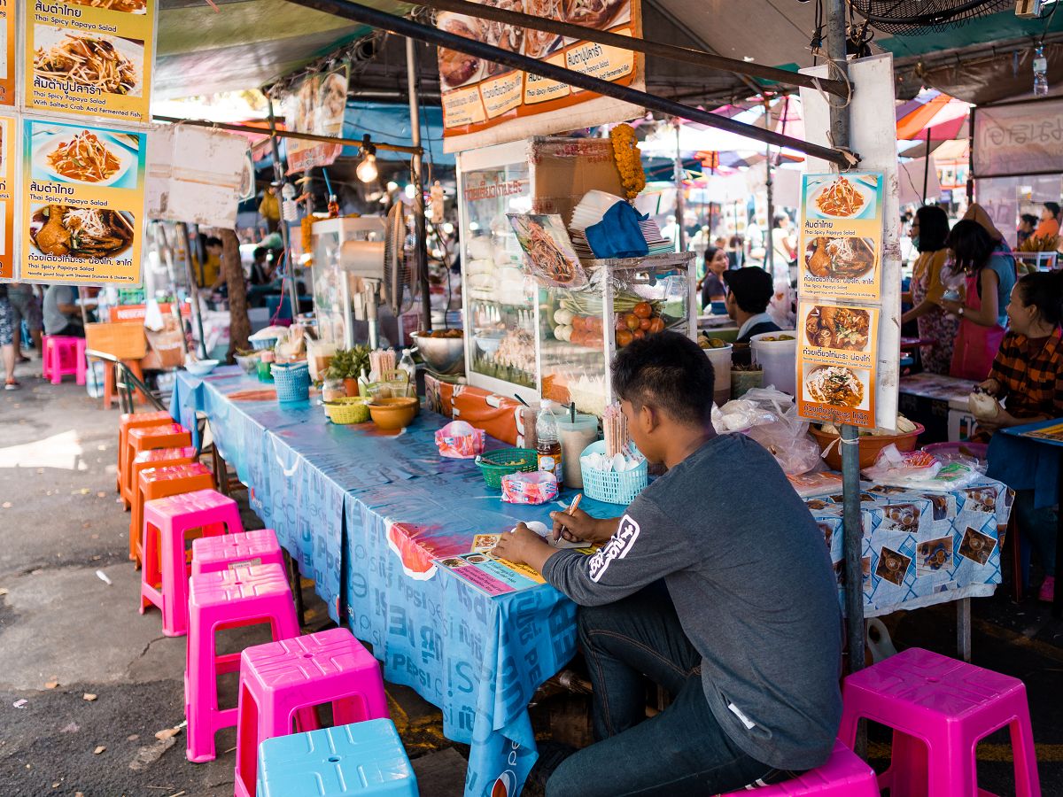 Streetfood Stand auf dem Chatuchak Markt