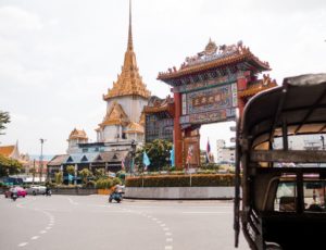 Tempelanlage in Bangkoks Chinatown