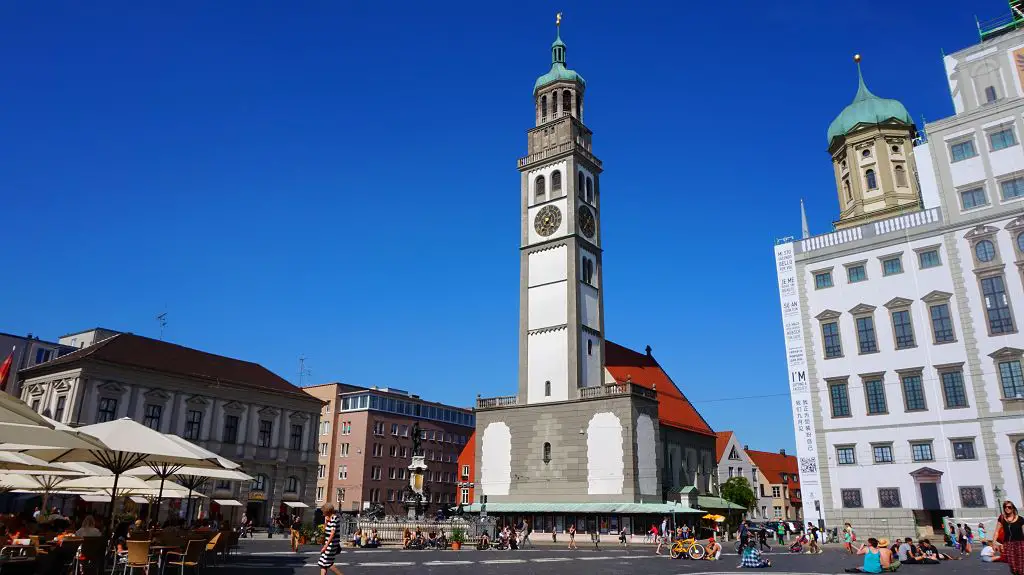 Der Perlachturm von Augsburg