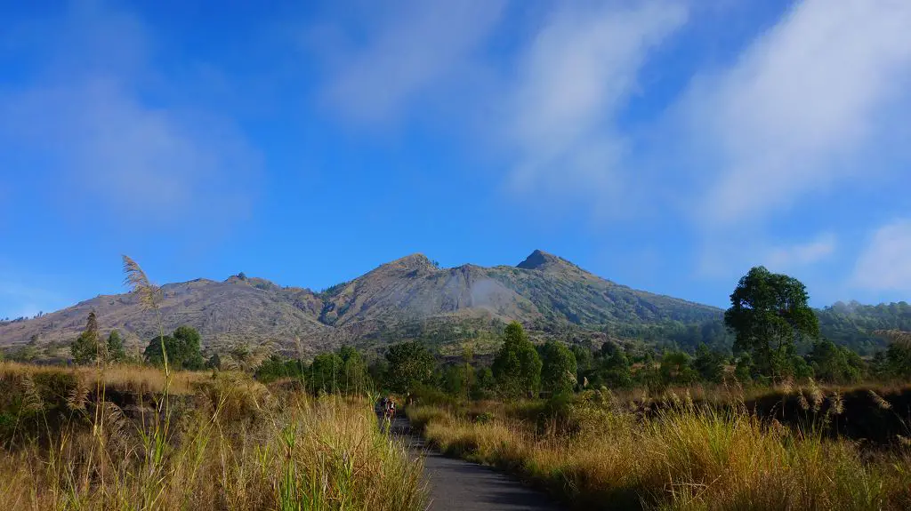 Der Batur Vulkan auf Bali von unten