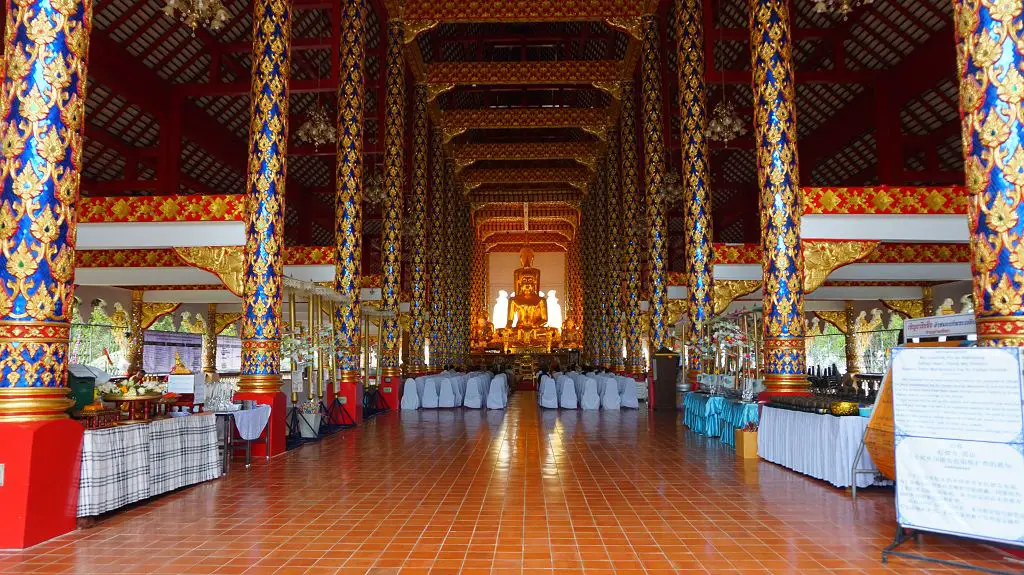 Das Tempelinnere des Wat Suan Dok