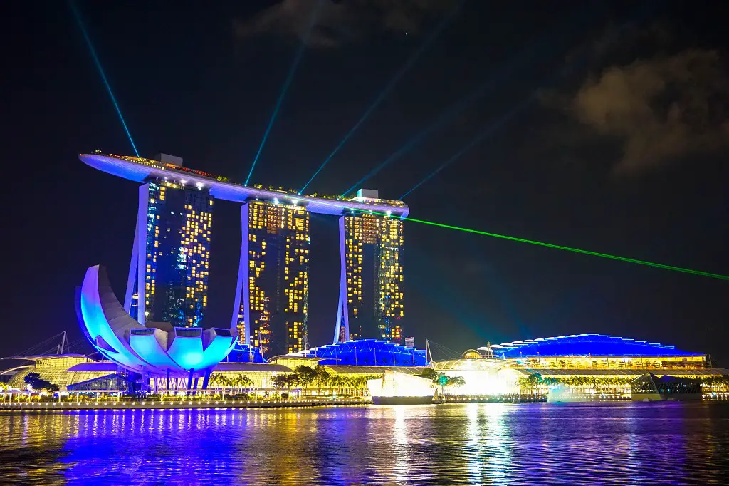Marina Bay Lasershow Singapur