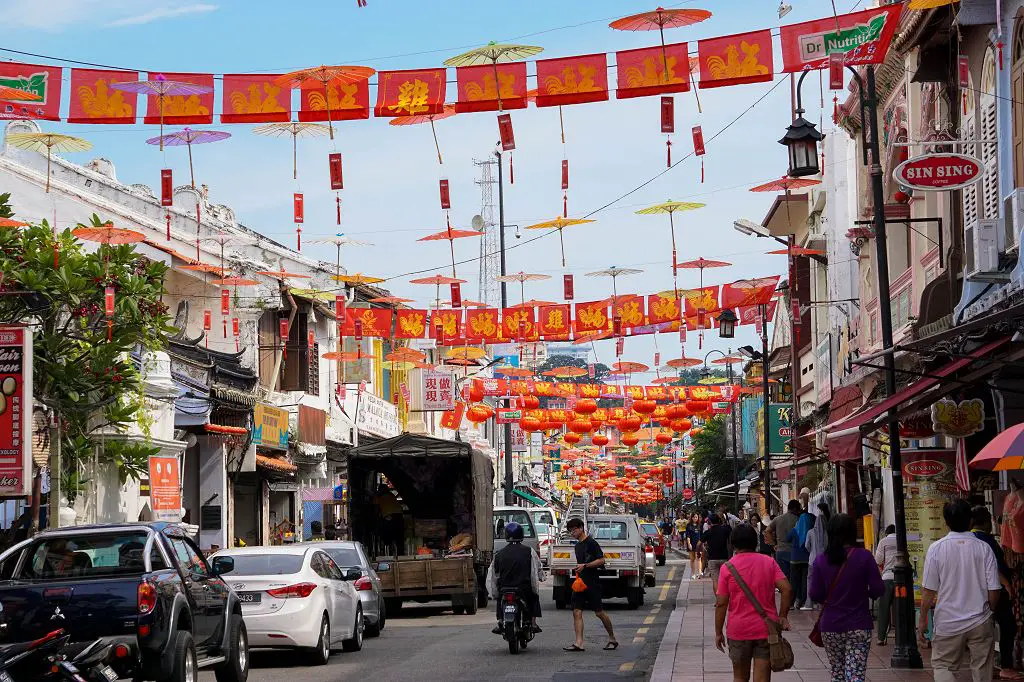 Die berühmte Jonker Street in Melaka Malaysia