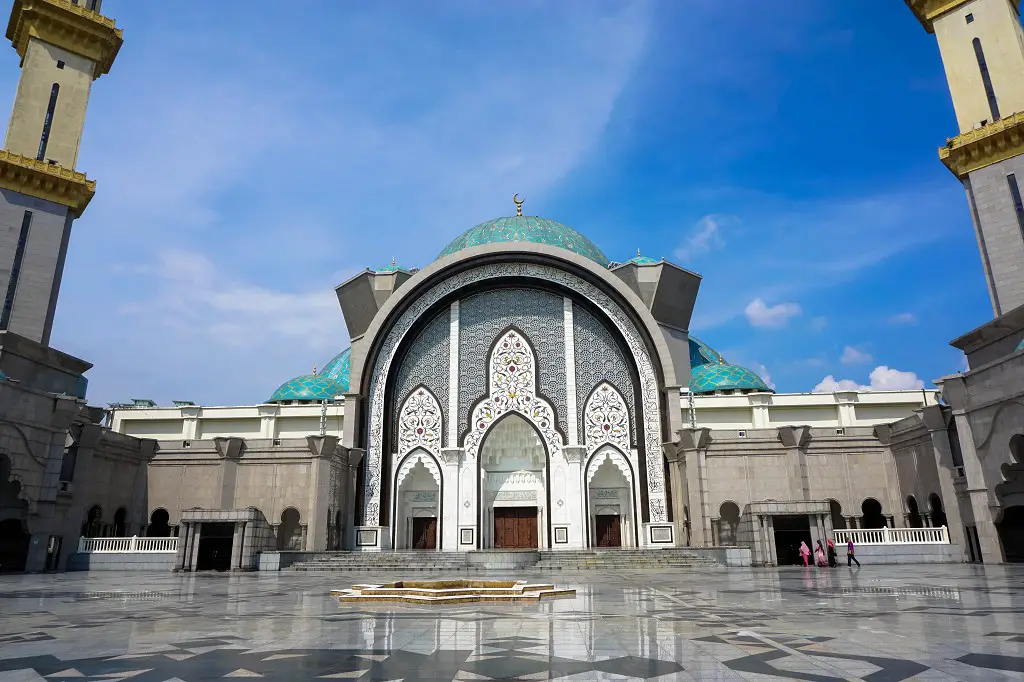 Der Innenhof von Masjid Wilyaha