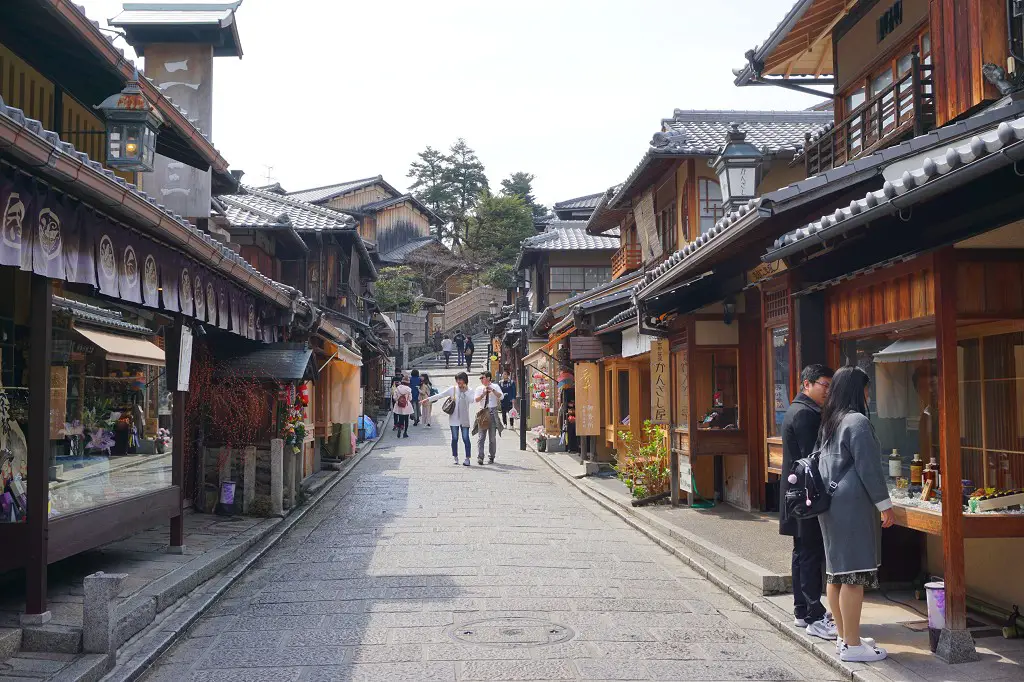 Sannen Zaka in Kyoto Altstadt