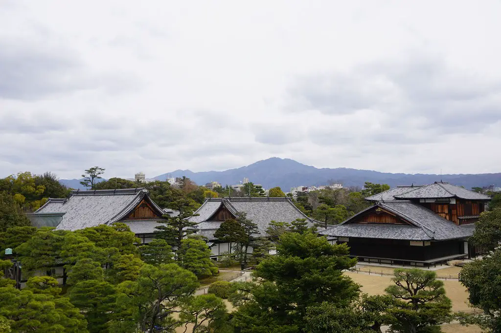 Parkanlage Nijo Castle in Kyoto Japan