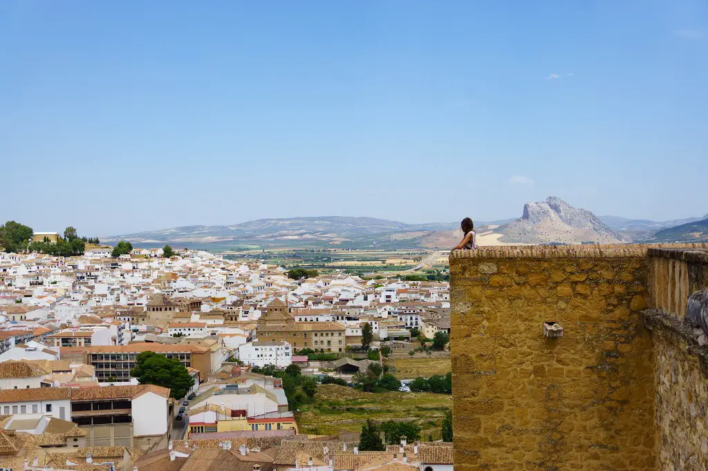 Die wunderschöne Stadt Antequera von oben