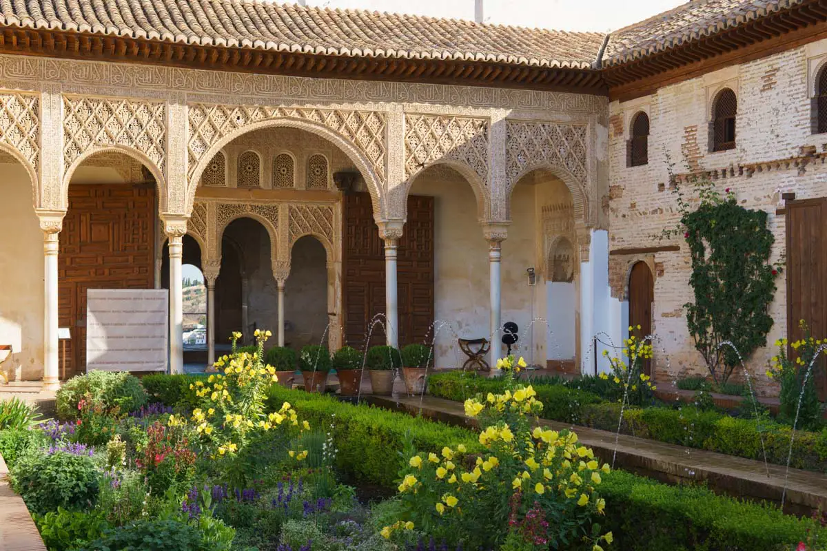 Die Generalife Gärten in der Alhambra Granada