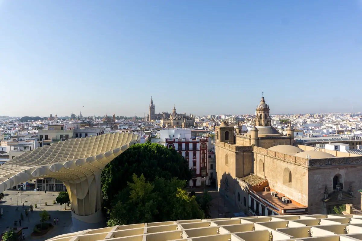 Die Aussicht vom Metropol Parasol Sevilla