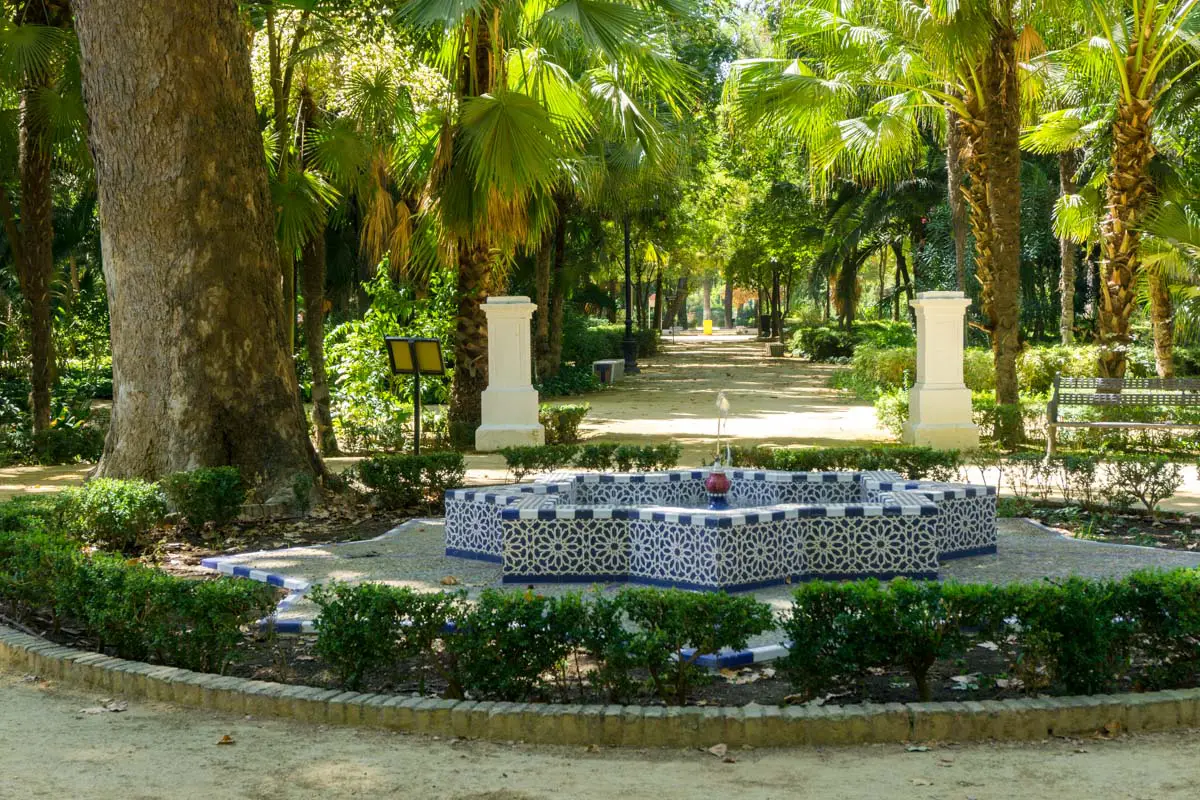 Brunnen im Park Maria Luisa in Sevilla