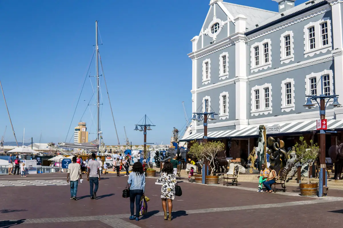 Die beliebte V&A Waterfront in Kapstadt Südafrika