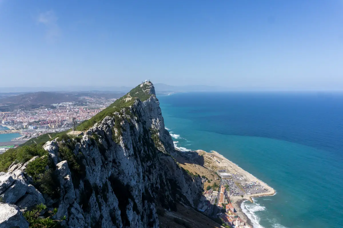 Die Aussicht vom Gibraltar Felsen
