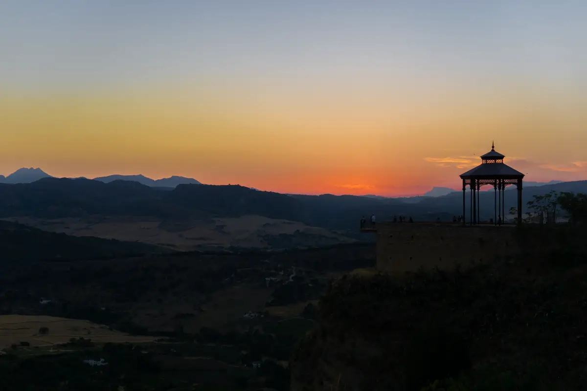 Sonnenuntergang in Ronda Andalusien