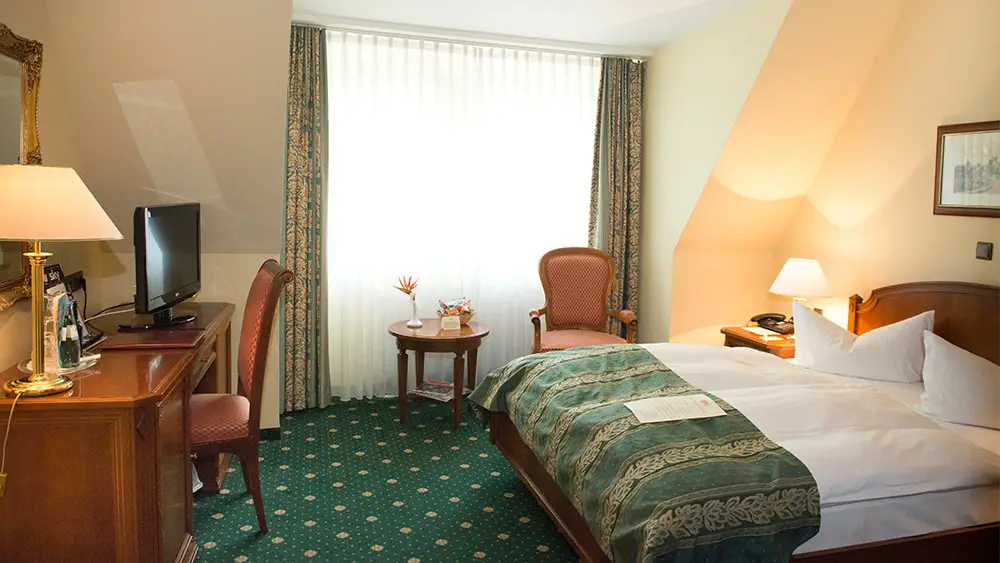 Ein Doppelzimmer Beispiel im Schlosshotel Schokpau