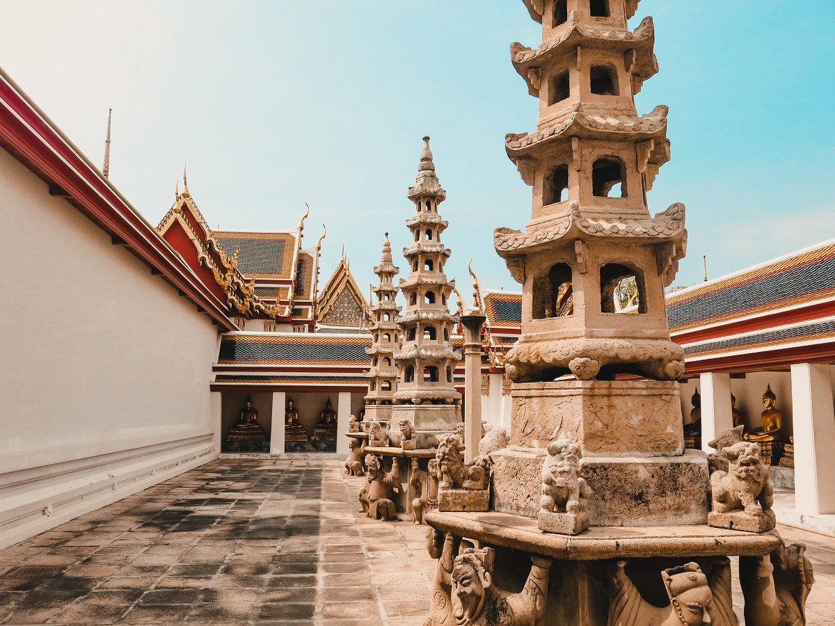 Teil der Tempelanlage Wat Pho