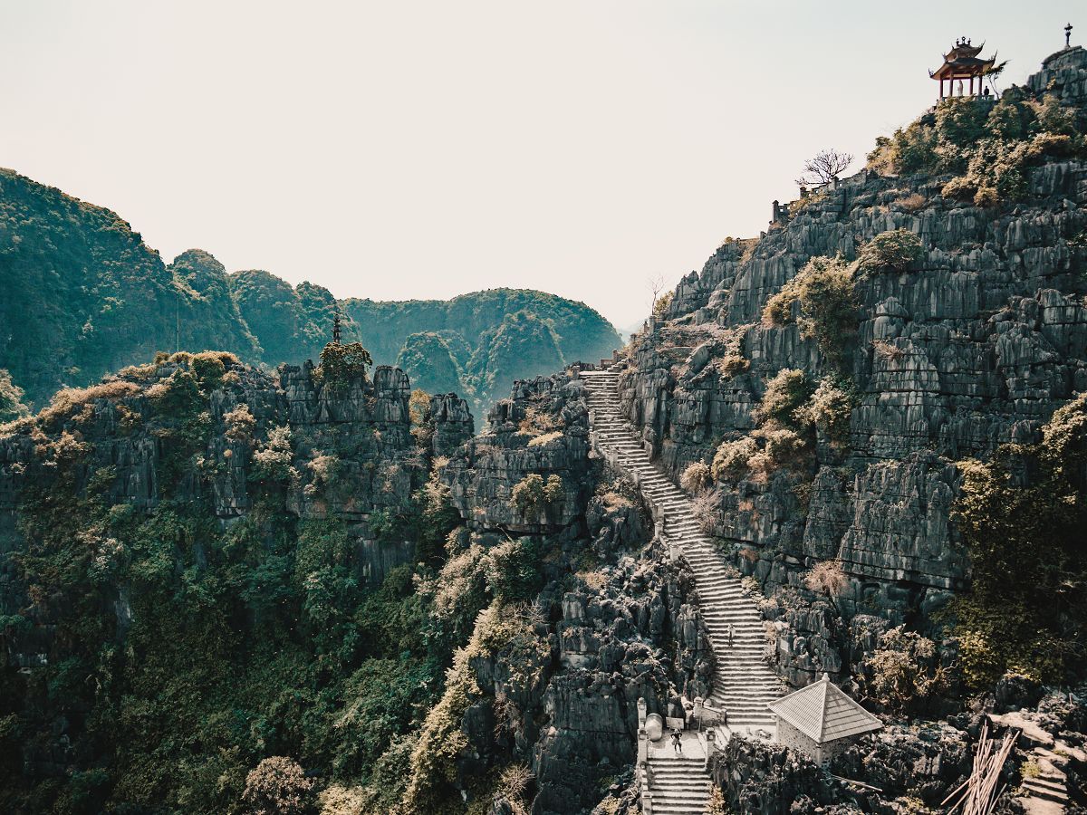 Treppenaufgang des Lying Dragon Mountains