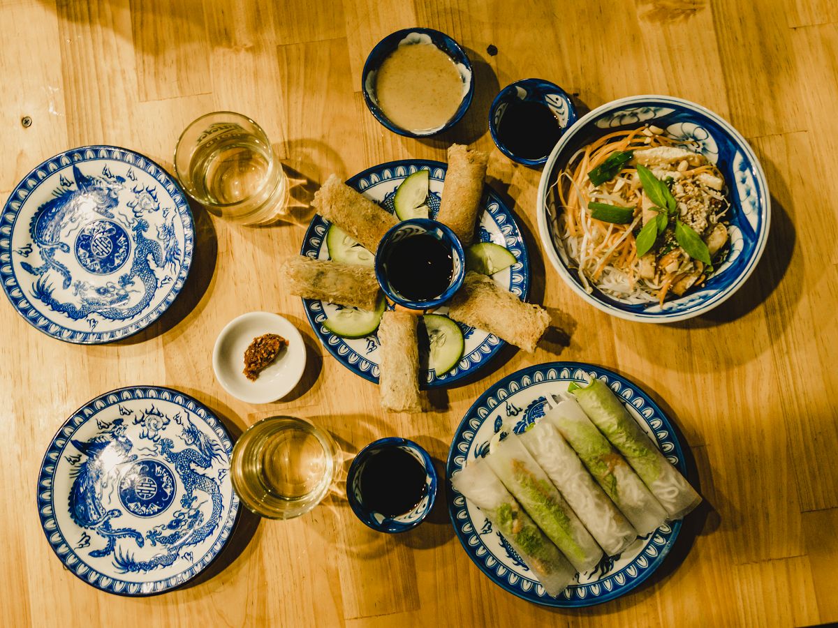 Verschiedene vietnamesische Gerichte