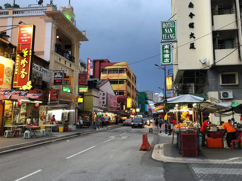 Straße in Kuala Lumpur Chinatown