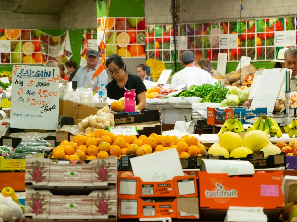 Lokaler Obst und Gemüsemarkt