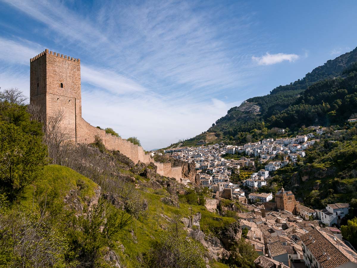 Ausblick auf Cazorla in Andalusien