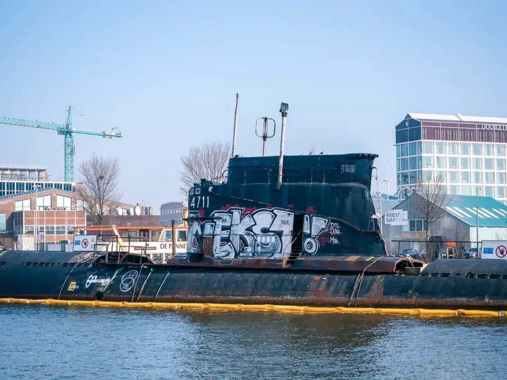 U-Boot in der NDSM Werft in Amsterdam