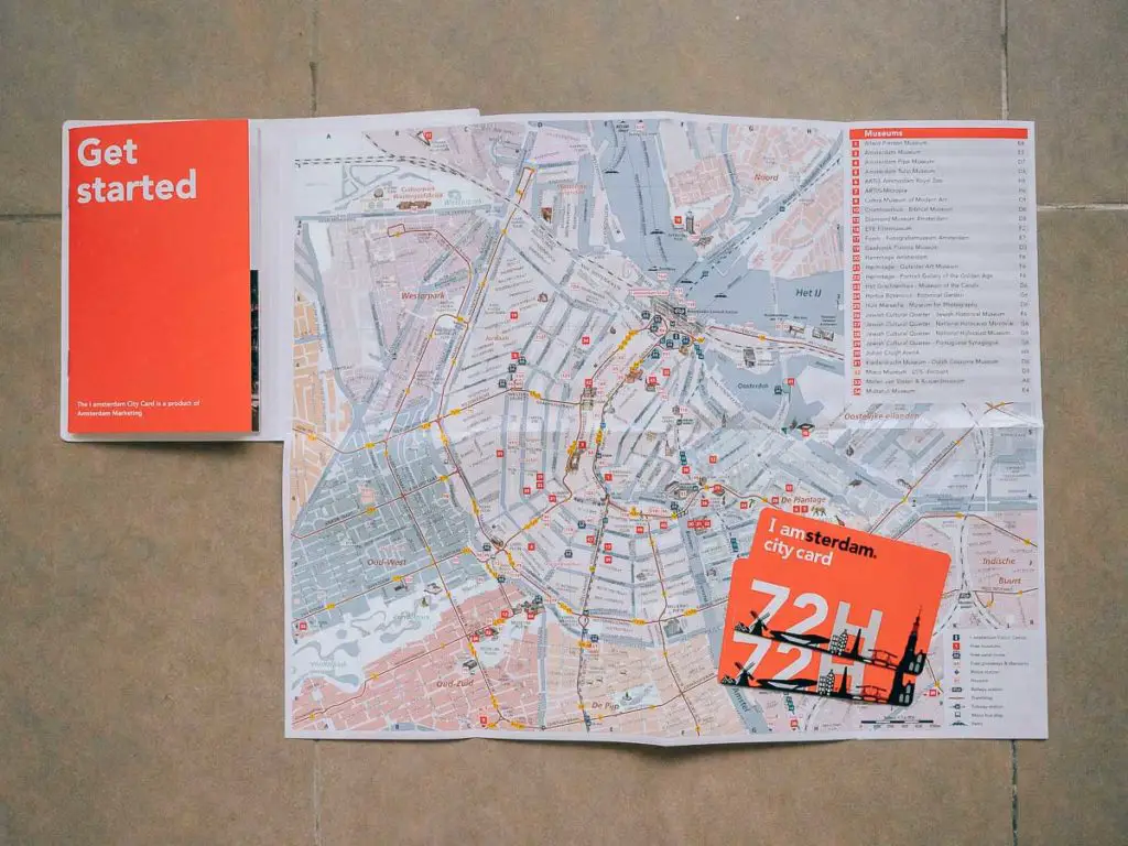Stadtkarte, City Cards und kleine Broschüre