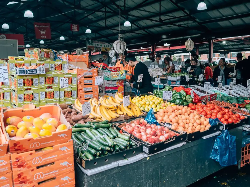 Gemüse- und Obstmarkt in Australien