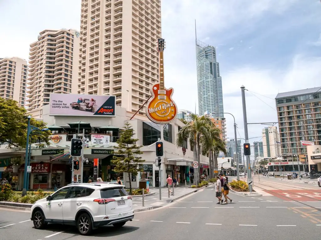 In der Stadt Surfers Paradise