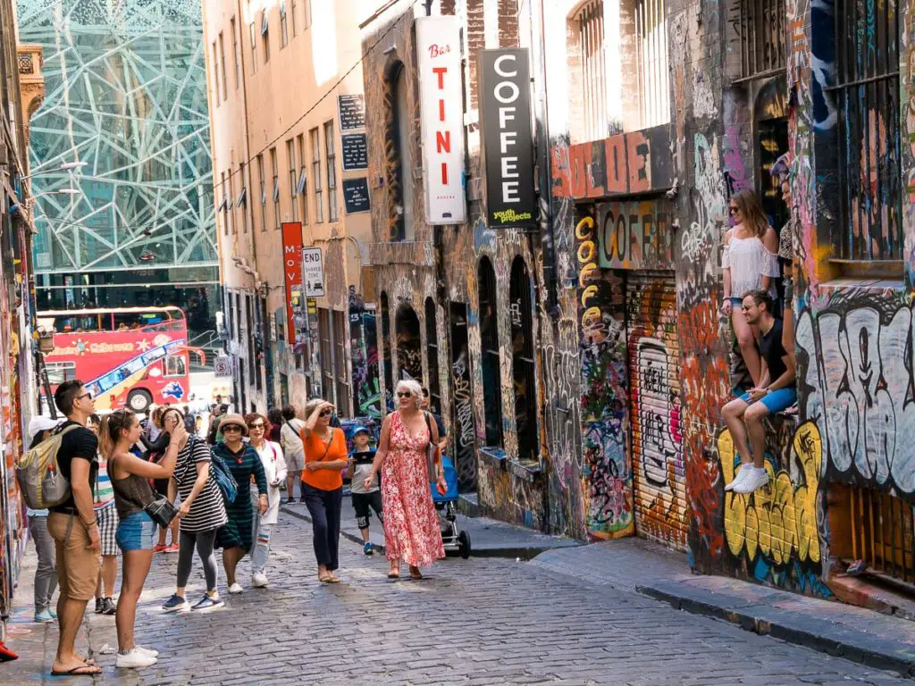Melbourne Sehenswürdigkeit Nummer eins: die Hosier Lane