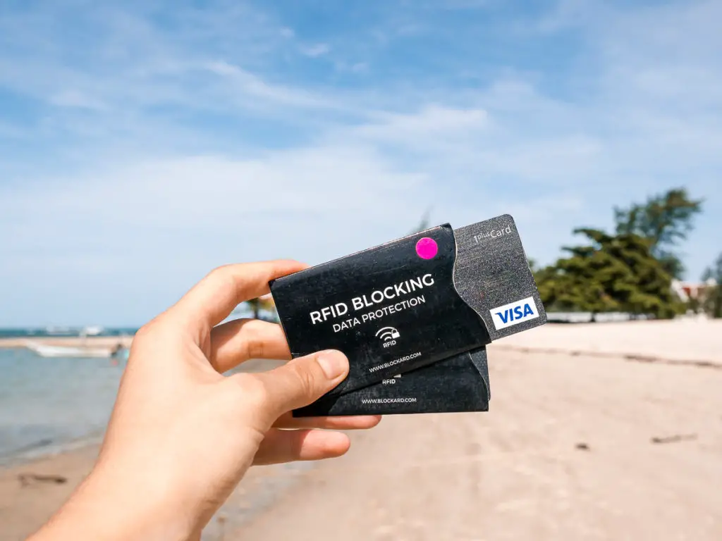 RFID Blocker für die Thailand Kreditkarte