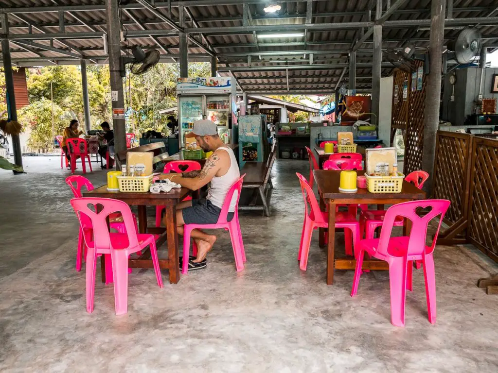 Marco im Kookik Restaurant auf Koh phangan