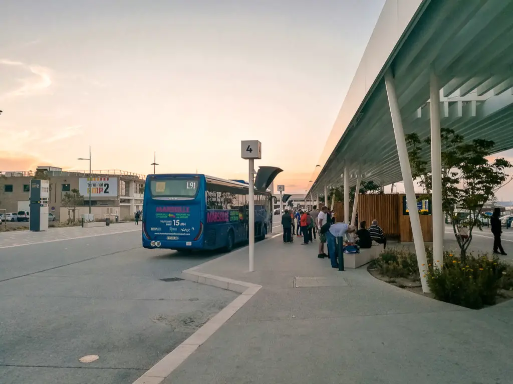 Der Flughafen Shuttle in Marseille Frankreich