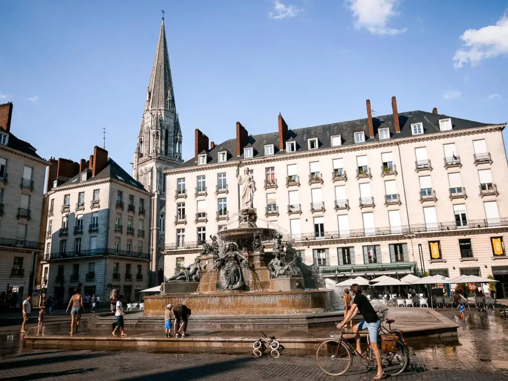 Der Platz Place Royale in Nantes Frankreich