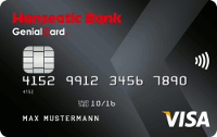 Hanseatic Genialcard Kreditkarte ohne Gebühren im Ausland