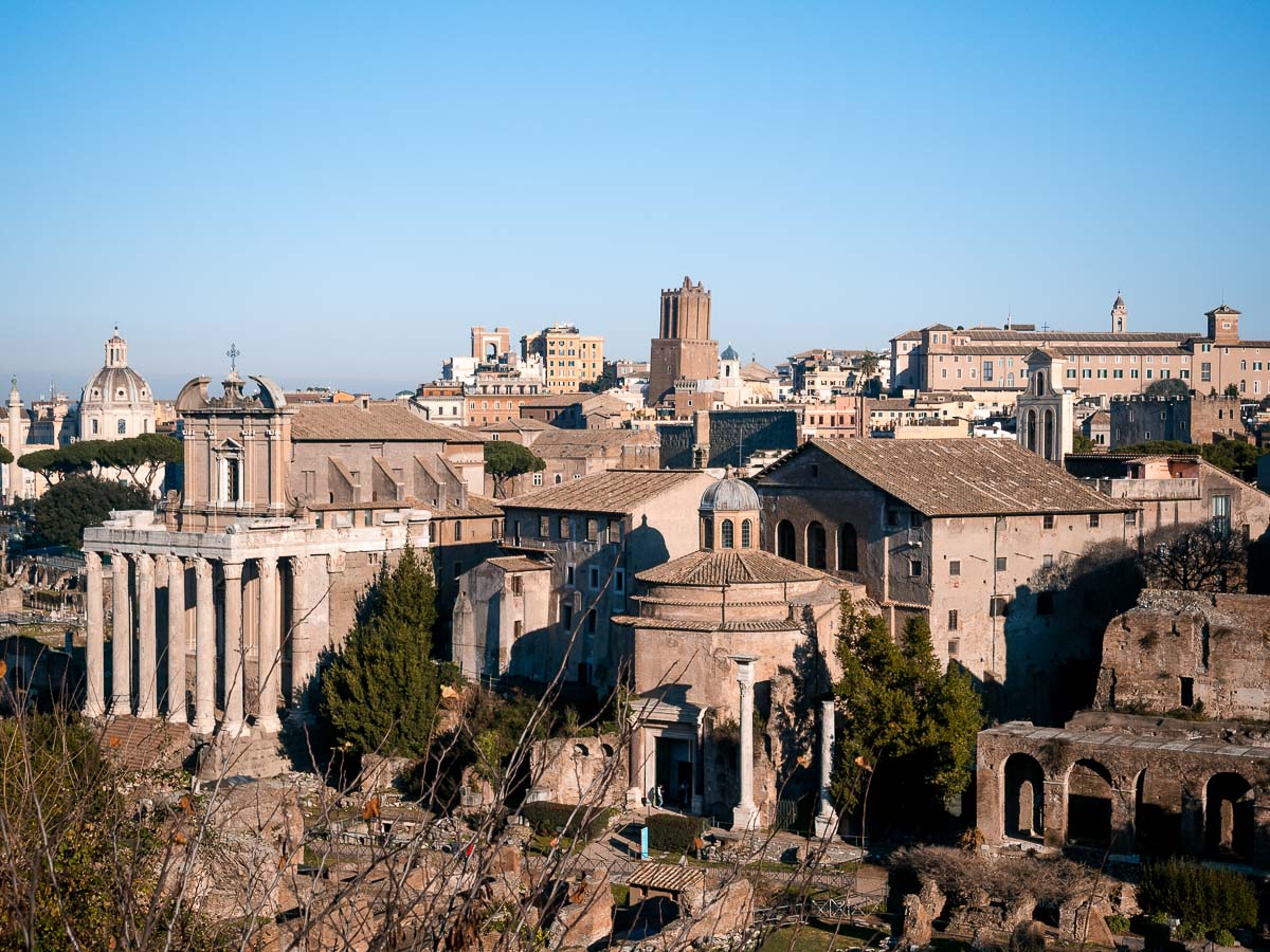 Rom Tipps: Aussicht auf das Forum Romanum
