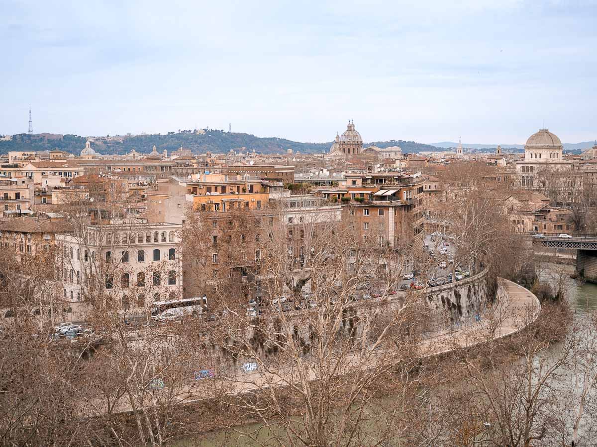 Blick auf Rom vom Aventin Hügel