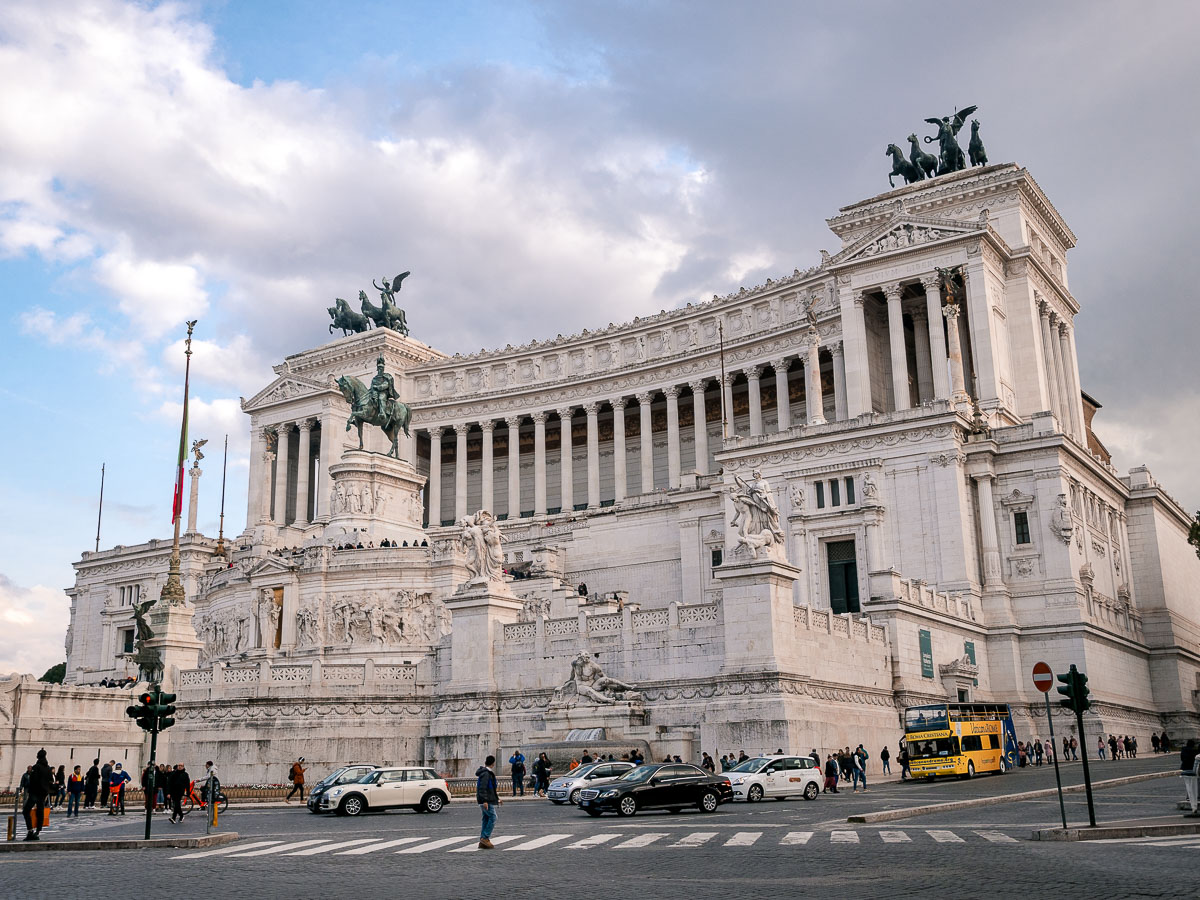 Das Rom Nationaldenkmal Monumento a Vittorio Emanuele II