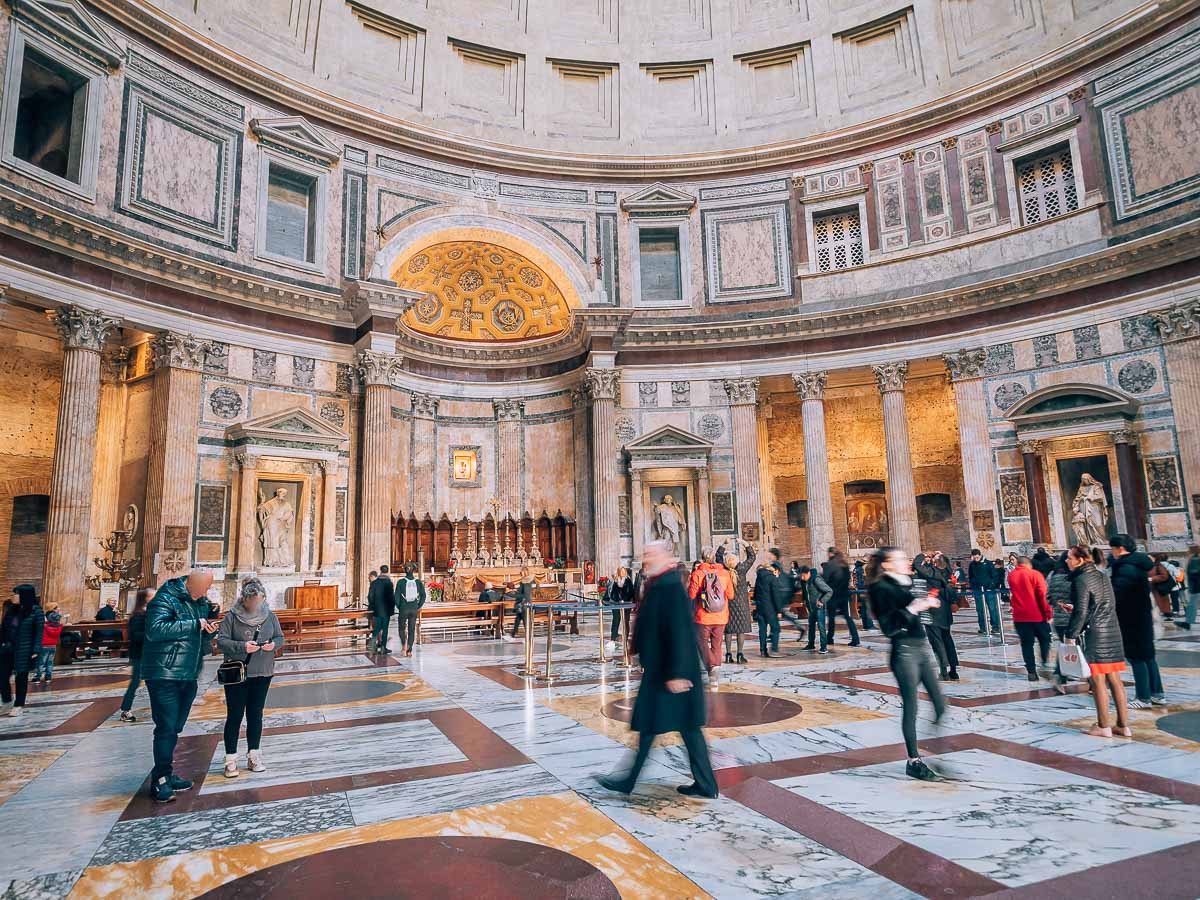 Das beeindruckende Pantheon von Innen