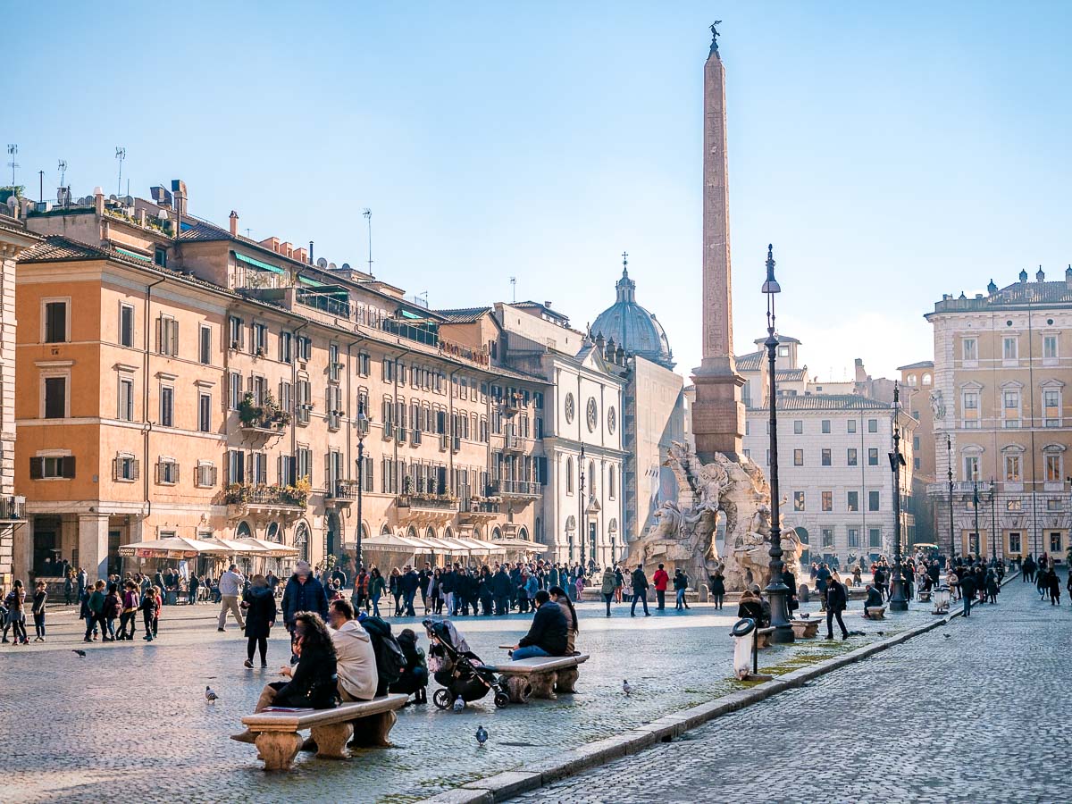 Der wunderschöne Piazza Navona in Rom