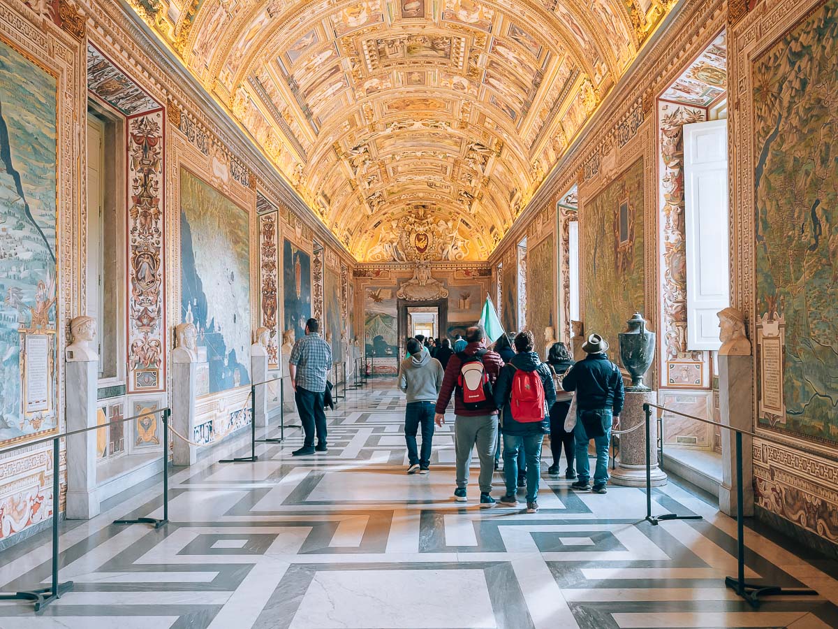 Landkarten Gang im Vatikan Museum