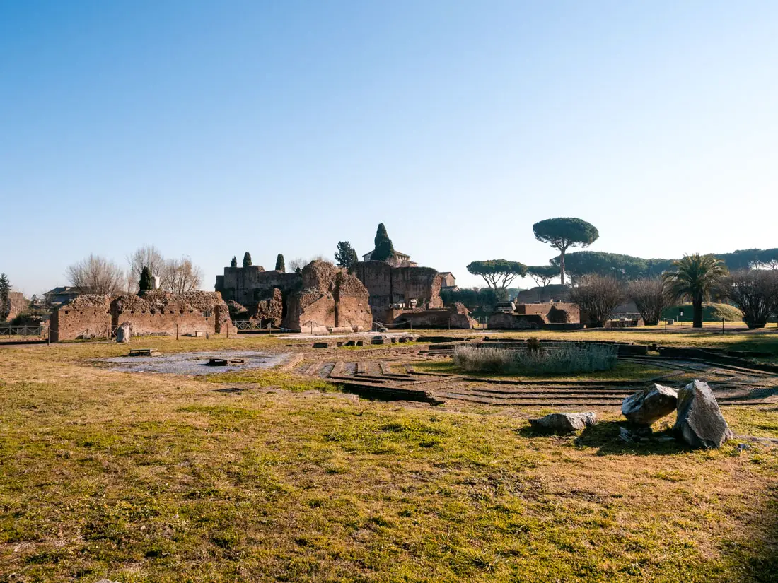 Alte Ruinen auf dem Forum Romanum Gelände