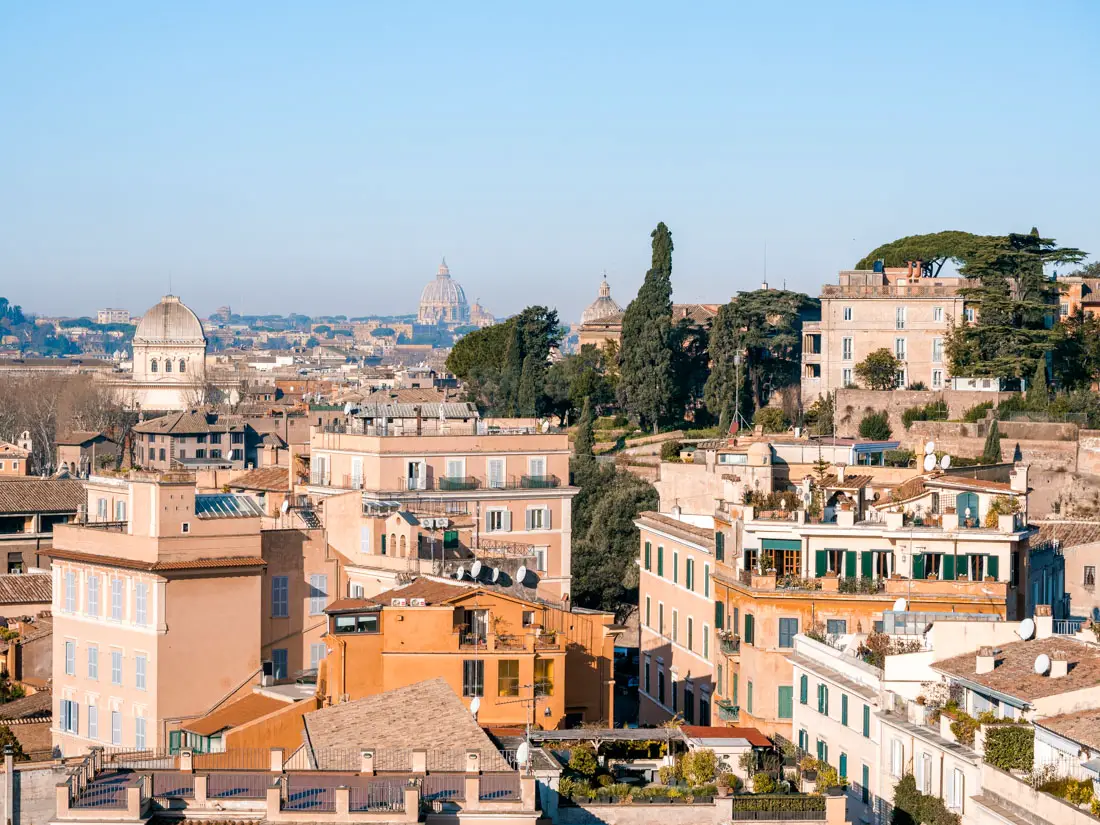 Aussicht auf Rom vom Palatin Hügel
