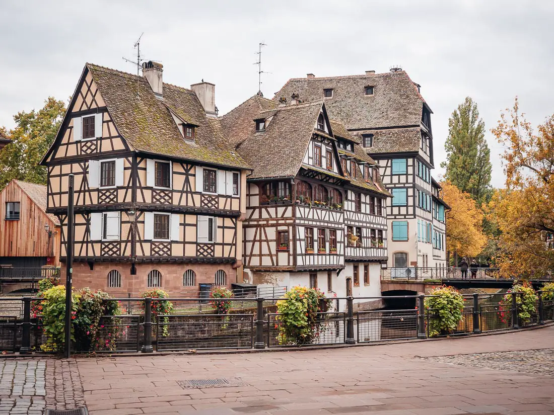 Fachwerkhäuser im Le Petite France in Straßburg