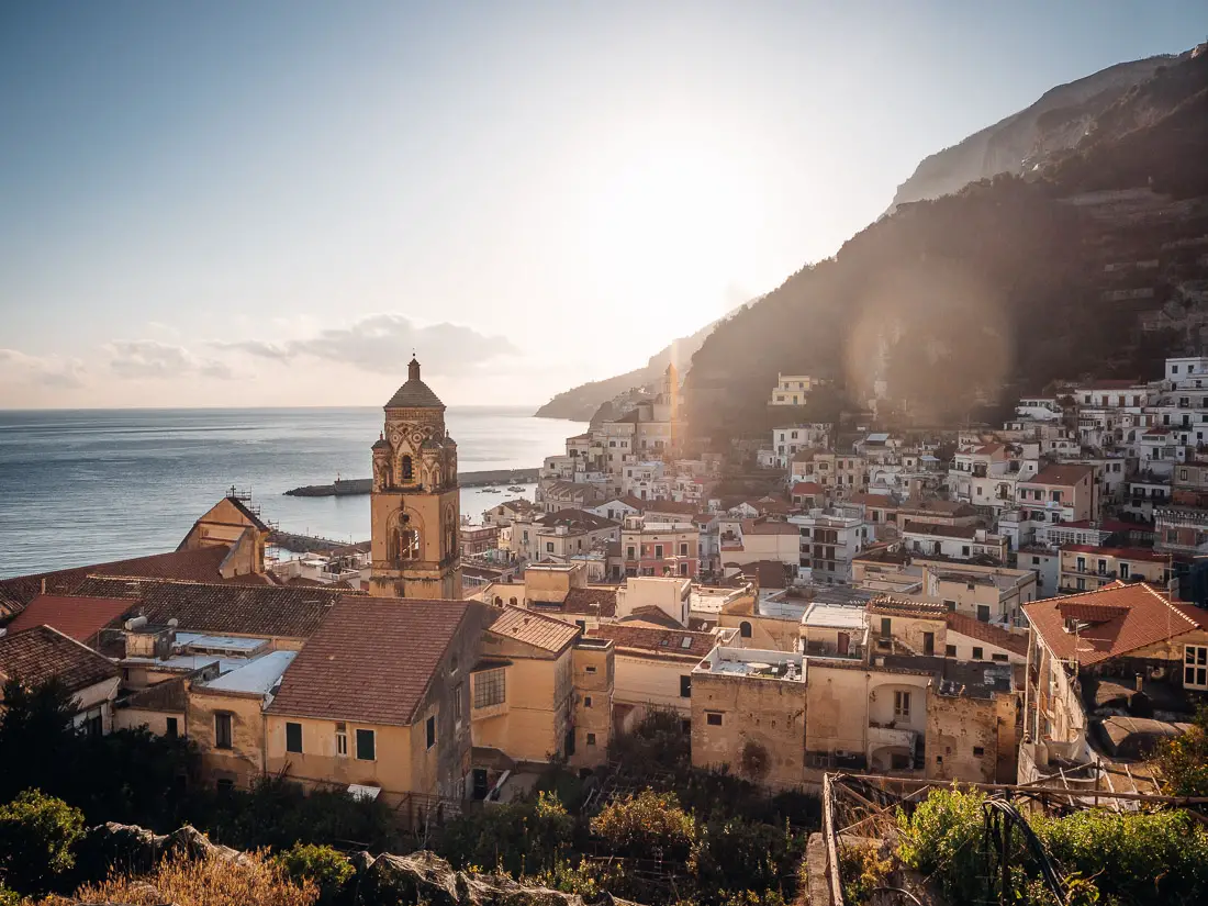 Aussichtspunkt in Amalfi, Italien