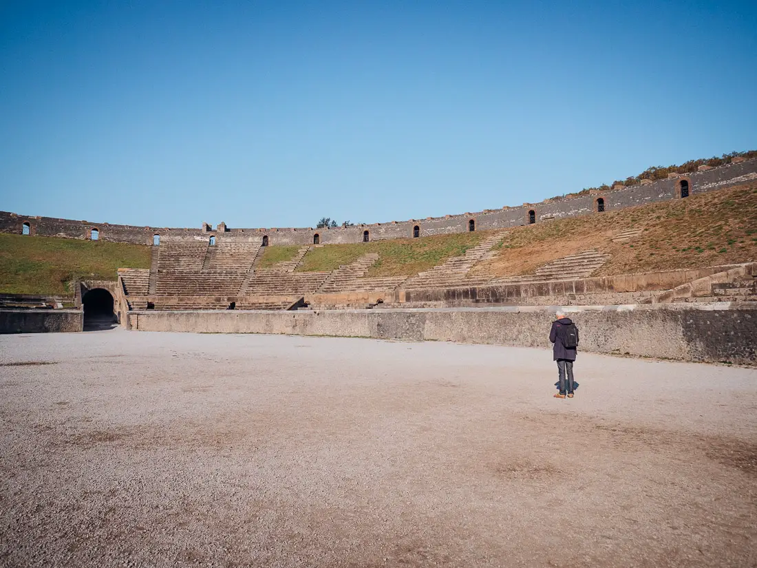 Das Amphitheater in Pompeji, Italien