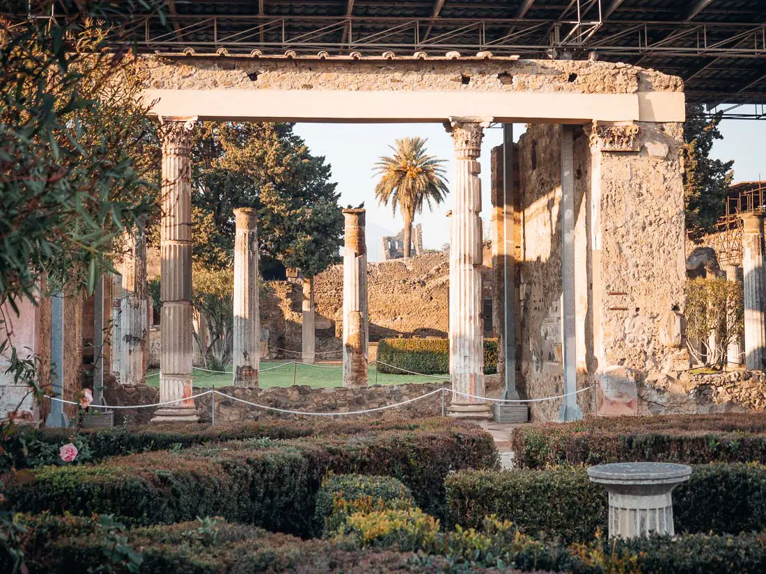 Die Villa Casa del Fauno in Pompeji